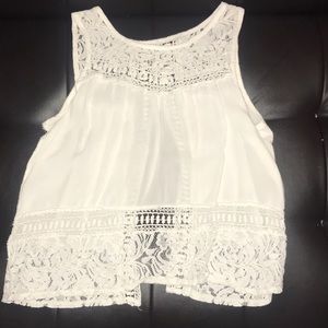 White tank top with open back